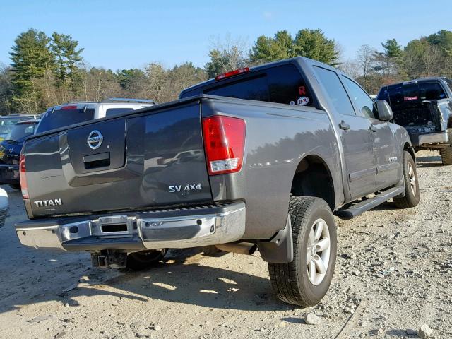 1N6AA0EC0CN311744 - 2012 NISSAN TITAN S GRAY photo 4