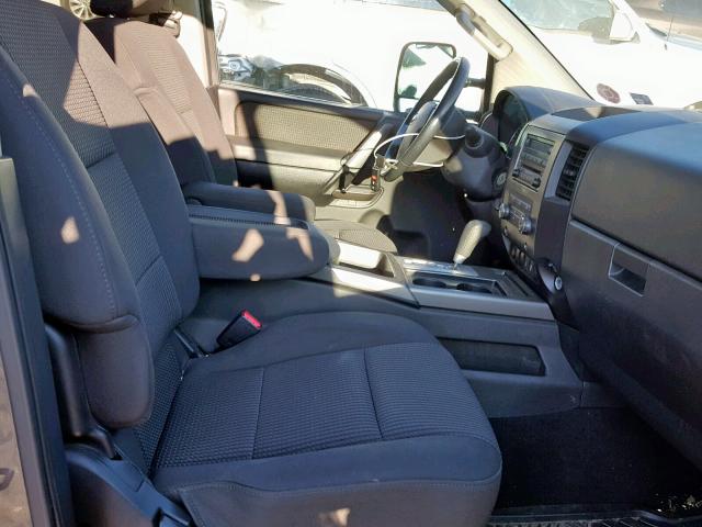 1N6AA0EC0CN311744 - 2012 NISSAN TITAN S GRAY photo 5