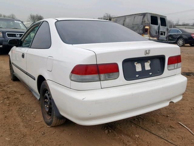 1HGEJ6223XL085401 - 1999 HONDA CIVIC DX WHITE photo 3