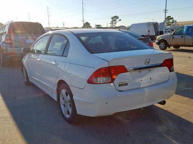 19XFA1F68AE011510 - 2010 HONDA CIVIC WHITE photo 3