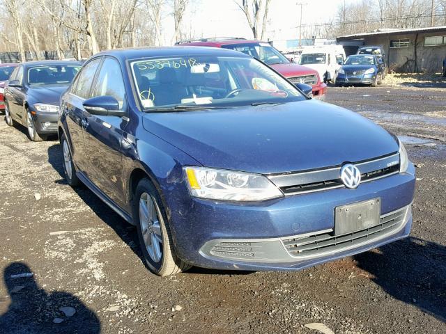 3VW637AJ9DM281216 - 2013 VOLKSWAGEN JETTA HYBR BLUE photo 1