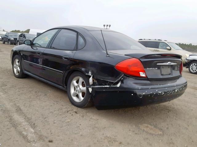 1FAFP55S4YA227426 - 2000 FORD TAURUS SES BLACK photo 3