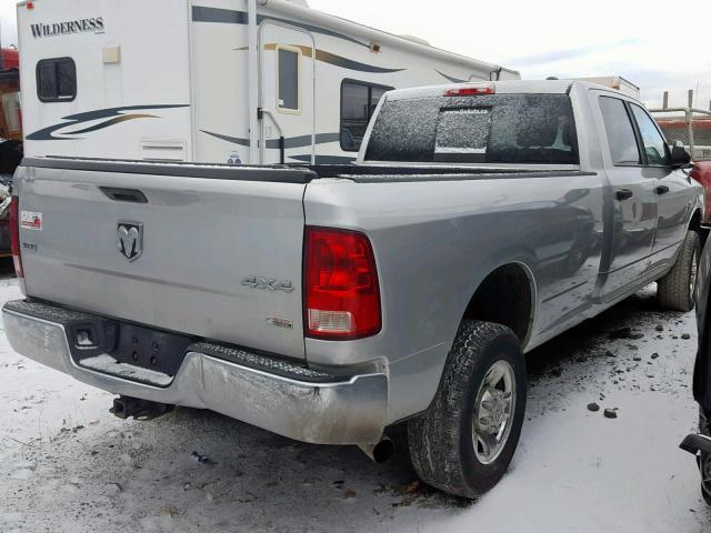 3C63D3HL7CG180263 - 2012 DODGE RAM 3500 S SILVER photo 4