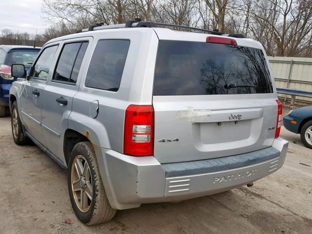 1J8FF48W58D567391 - 2008 JEEP PATRIOT LI SILVER photo 3