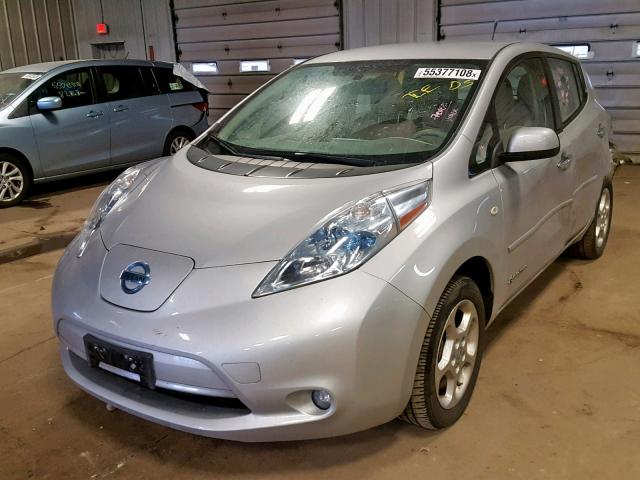 JN1AZ0CPXCT022693 - 2012 NISSAN LEAF SV WHITE photo 2