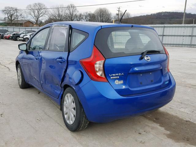 3N1CE2CP3GL363735 - 2016 NISSAN VERSA NOTE BLUE photo 3