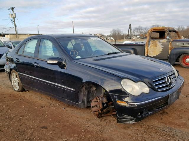 WDBRF84JX4F546670 - 2004 MERCEDES-BENZ C 320 4MAT BLACK photo 1