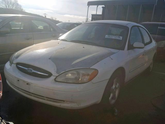 1FAFP55U6YG243707 - 2000 FORD TAURUS SES WHITE photo 2