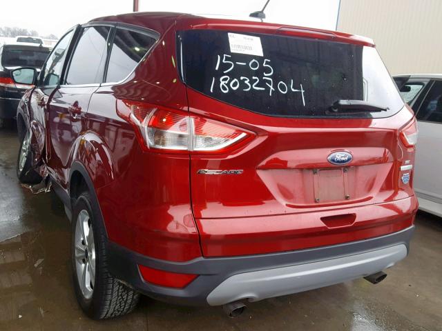 1FMCU0GX6DUD52904 - 2013 FORD ESCAPE SE RED photo 3