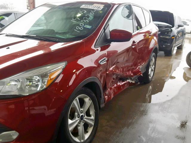 1FMCU0GX6DUD52904 - 2013 FORD ESCAPE SE RED photo 9