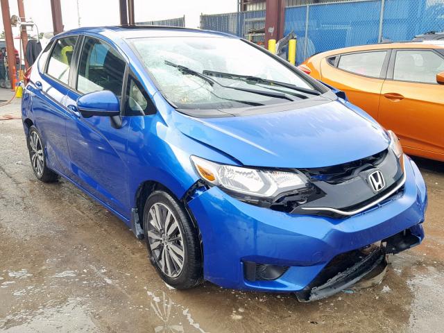 3HGGK5H89FM771984 - 2015 HONDA FIT EX BLUE photo 1