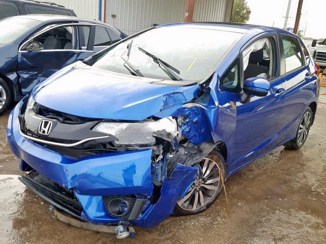 3HGGK5H89FM771984 - 2015 HONDA FIT EX BLUE photo 2