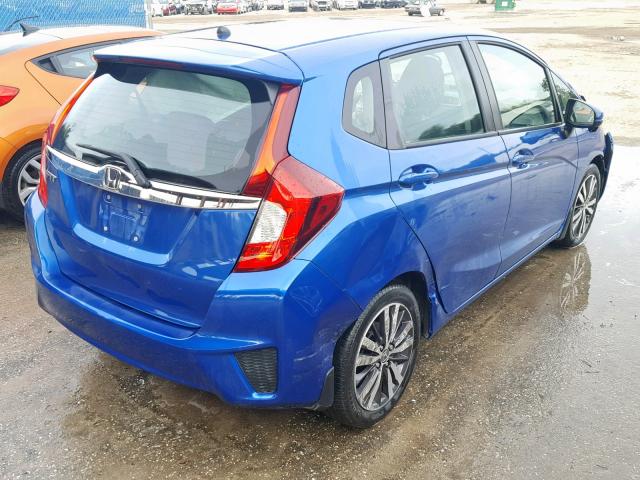 3HGGK5H89FM771984 - 2015 HONDA FIT EX BLUE photo 4