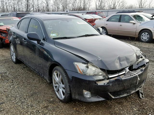 JTHBK262562010123 - 2006 LEXUS IS 250 BLACK photo 1