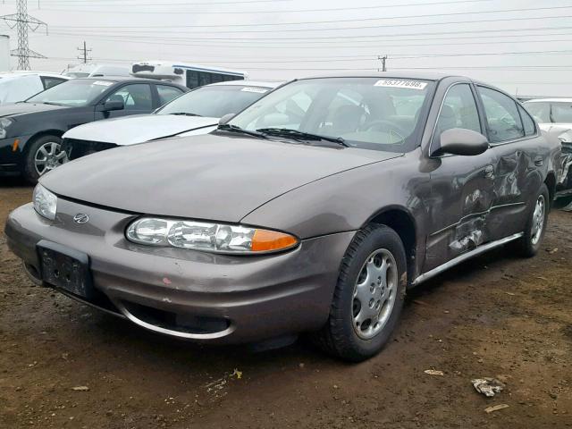 1G3NL52T51C198060 - 2001 OLDSMOBILE ALERO GL BROWN photo 2