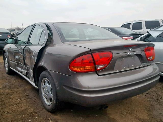 1G3NL52T51C198060 - 2001 OLDSMOBILE ALERO GL BROWN photo 3