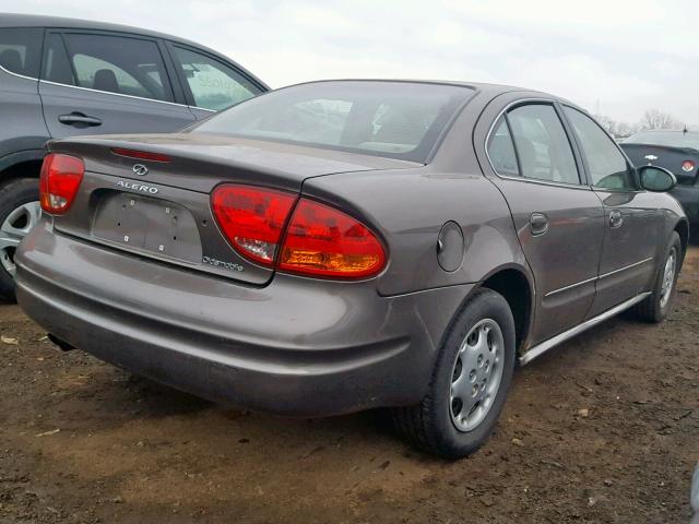 1G3NL52T51C198060 - 2001 OLDSMOBILE ALERO GL BROWN photo 4