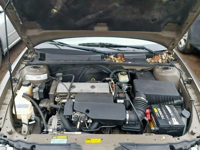 1G3NL52T51C198060 - 2001 OLDSMOBILE ALERO GL BROWN photo 7