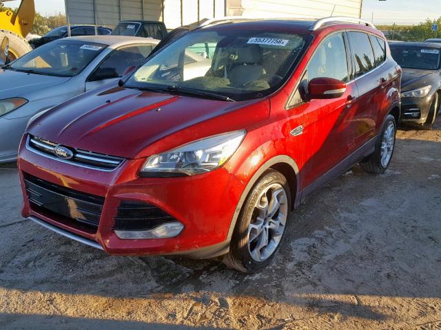 1FMCU0J90EUA74271 - 2014 FORD ESCAPE TIT RED photo 2