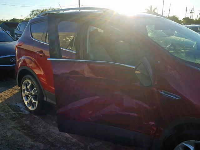 1FMCU0J90EUA74271 - 2014 FORD ESCAPE TIT RED photo 9