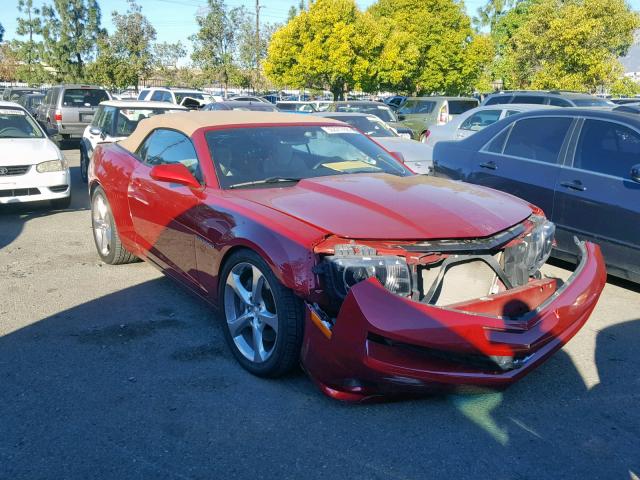 2G1FK3DJ0D9235530 - 2013 CHEVROLET CAMARO 2SS RED photo 1