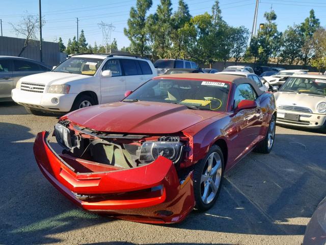 2G1FK3DJ0D9235530 - 2013 CHEVROLET CAMARO 2SS RED photo 2