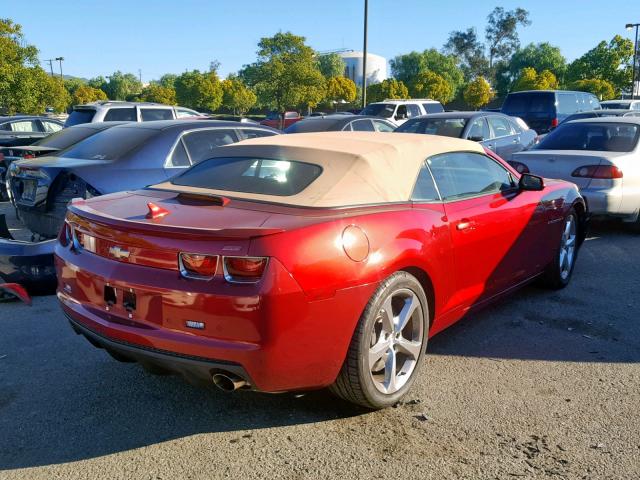 2G1FK3DJ0D9235530 - 2013 CHEVROLET CAMARO 2SS RED photo 4