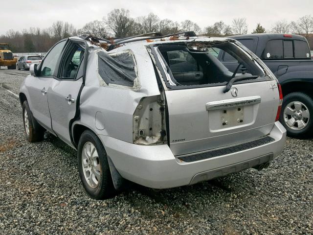 2HNYD18683H509690 - 2003 ACURA MDX TOURIN SILVER photo 3