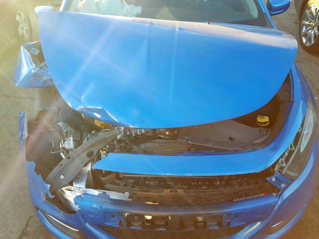 1C3CDFBB1GD680971 - 2016 DODGE DART SXT BLUE photo 7