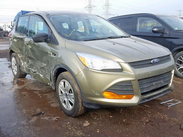 1FMCU0F78EUB57440 - 2014 FORD ESCAPE S GREEN photo 1