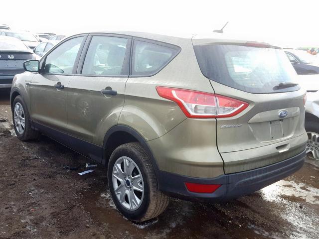 1FMCU0F78EUB57440 - 2014 FORD ESCAPE S GREEN photo 3