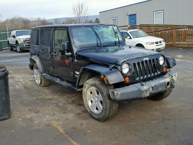 1J8GA59107L212550 - 2007 JEEP WRANGLER S BLACK photo 1