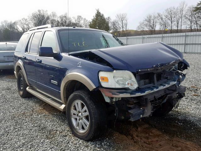 1FMEU64E27UA92794 - 2007 FORD EXPLORER E BLUE photo 1