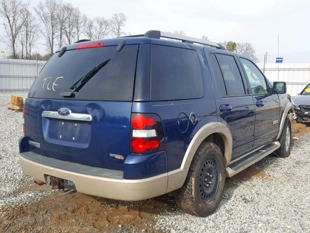 1FMEU64E27UA92794 - 2007 FORD EXPLORER E BLUE photo 4