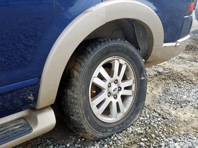 1FMEU64E27UA92794 - 2007 FORD EXPLORER E BLUE photo 9