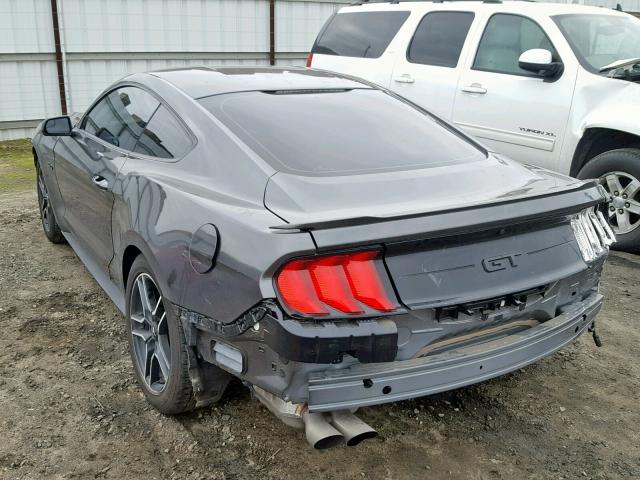 1FA6P8CF0J5185293 - 2018 FORD MUSTANG GT CHARCOAL photo 3