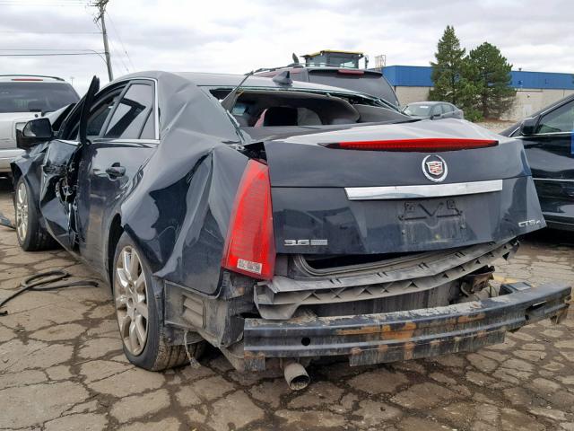 1G6DT57V290103816 - 2009 CADILLAC CTS HI FEA BLACK photo 3