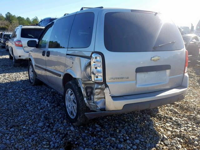 1GNDU23L26D164897 - 2006 CHEVROLET UPLANDER L SILVER photo 3