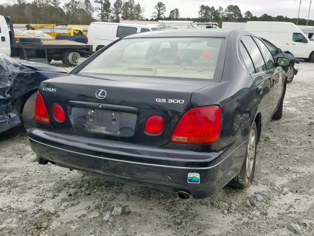 JT8BD69SX40201297 - 2004 LEXUS GS 300 BLACK photo 4