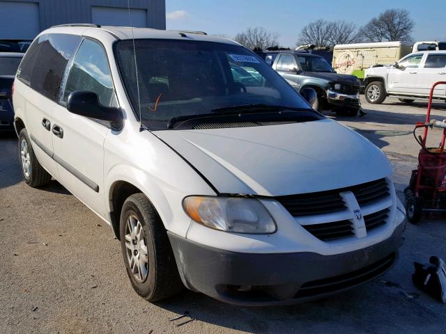 1D4GP25R26B728724 - 2006 DODGE CARAVAN SE WHITE photo 1