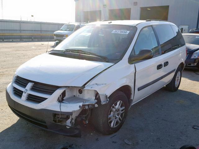 1D4GP25R26B728724 - 2006 DODGE CARAVAN SE WHITE photo 2