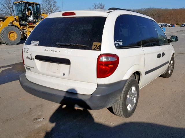 1D4GP25R26B728724 - 2006 DODGE CARAVAN SE WHITE photo 4