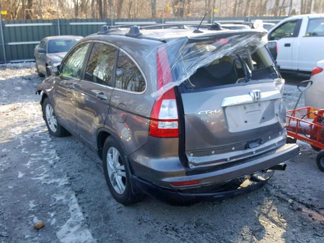 5J6RE4H73AL021565 - 2010 HONDA CR-V EXL BROWN photo 3