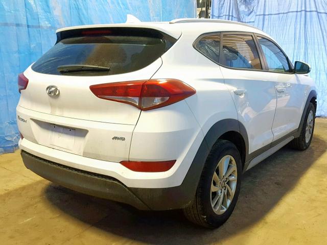 KM8J3CA49JU706064 - 2018 HYUNDAI TUCSON LIM WHITE photo 4