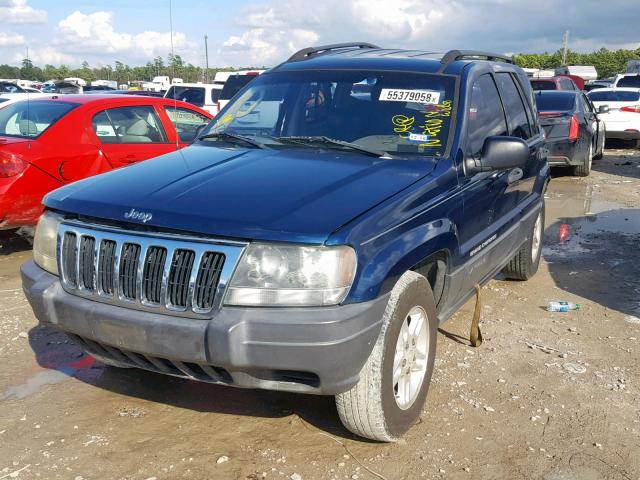 1J4GX48S93C573970 - 2003 JEEP GRAND CHER BLUE photo 2