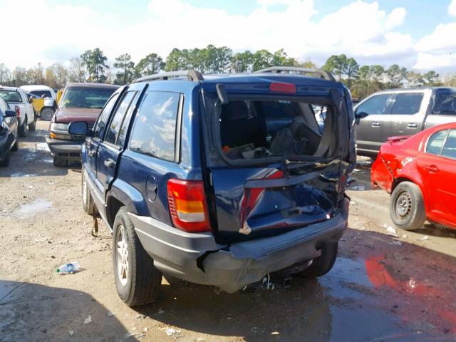 1J4GX48S93C573970 - 2003 JEEP GRAND CHER BLUE photo 3