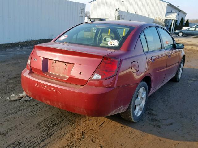 1G8AJ55F27Z143222 - 2007 SATURN ION LEVEL RED photo 4