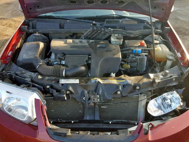 1G8AJ55F27Z143222 - 2007 SATURN ION LEVEL RED photo 7