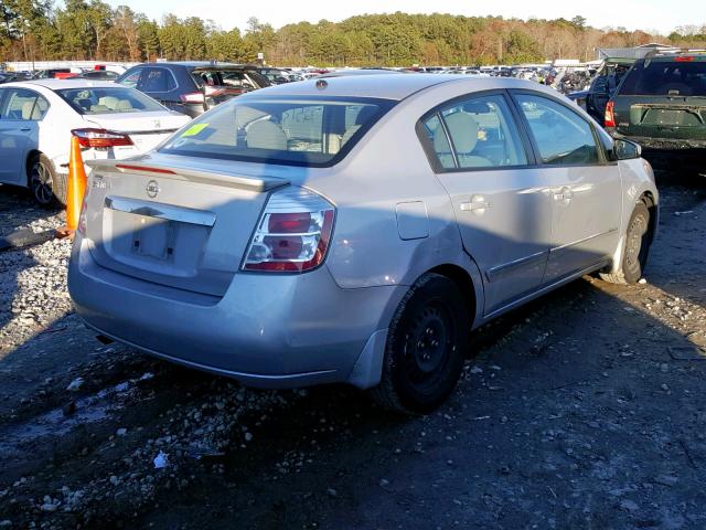 3N1AB6AP9CL771869 - 2012 NISSAN SENTRA 2.0 SILVER photo 4