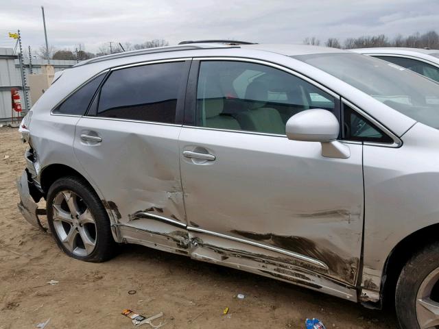 4T3BK3BB9AU045499 - 2010 TOYOTA VENZA BASE SILVER photo 9